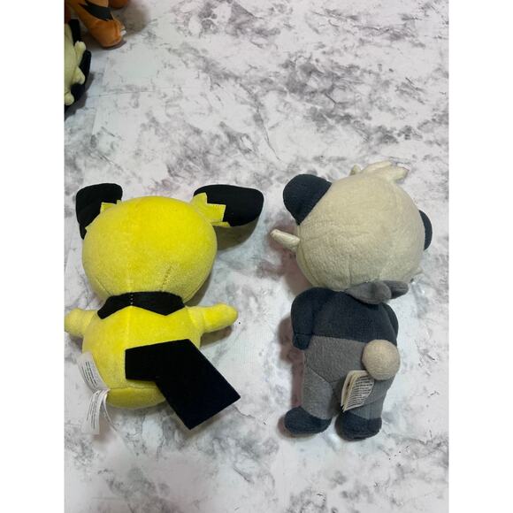 Tomy Pokeman Plushies 4 Pichu Pancham Mimikyu Growlithe Toys Soft Stuffed Anime - Picture 4 of 6